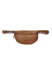 HIDE & STITCHES Leder-Gürteltasche in Cognac - (B)22,5 x (H)14 x (T)5,5 cm