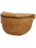 HIDE & STITCHES Leren heuptas camel - (B)22,5 x (H)14 x (D)5,5 cm