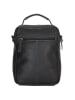 HIDE & STITCHES Leder-Umhängetasche in Schwarz - (B)18 x (H)23 x (T)8 cm