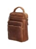 HIDE & STITCHES Leder-Umhängetasche in Cognac - (B)18 x (H)23 x (T)8 cm