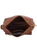 HIDE & STITCHES Leder-Umhängetasche in Hellbraun - (B)24 x (H)25 x (T)10 cm