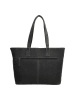 HIDE & STITCHES Leren shopper zwart - (B)46 x (H)29 x (D)12,5 cm