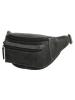 HIDE & STITCHES Leder-Gürteltasche in Schwarz - (B)30 x (H)14 x (T)8 cm