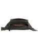 HIDE & STITCHES Leder-Gürteltasche in Schwarz - (B)30 x (H)14 x (T)8 cm