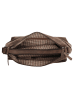 HIDE & STITCHES Leder-Umhängetasche in Braun - (B)29 x (H)25 x (T)10 cm