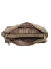 HIDE & STITCHES Leder-Umhängetasche in Taupe - (B)29 x (H)25 x (T)10 cm