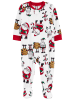 carter's Piżama w kolorze białym ze wzorem