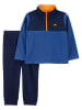 carter's 2-delige outfit blauw/donkerblauw