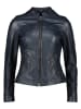 KRISS Leren jas donkerblauw