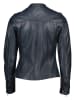 KRISS Leren jas donkerblauw