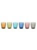 Trendy Kitchen by EXCÉLSA 6er-Set: Gläser "Ginkgo" in Bunt - 300 ml