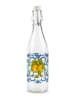 Trendy Kitchen by EXCÉLSA Beugelfles "Amalfi" transparant/blauw - 500 ml