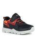 Geox Leder-Sneakers "New Torque" in Schwarz/ Rot