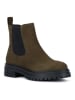 Geox Leren chelseaboots "Iridea" kaki
