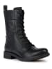Geox Leder-Stiefel "Rawell" in Schwarz