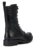 Geox Leder-Stiefel "Rawell" in Schwarz