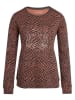 Charlie Choe Pyjama-Oberteil "Wild nights" in Orange/ Schwarz