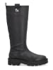 Liu Jo Leder-Stiefel in Schwarz