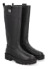Liu Jo Leder-Stiefel in Schwarz