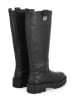 Liu Jo Leder-Stiefel in Schwarz