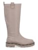 Liu Jo Leder-Stiefel in Taupe