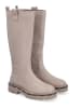 Liu Jo Leder-Stiefel in Taupe