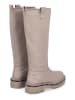 Liu Jo Leder-Stiefel in Taupe