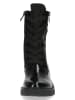 Caprice Leder-Boots in Schwarz