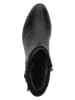 Caprice Leder-Stiefeletten in Schwarz