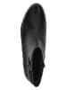 Caprice Skórzane botki w kolorze czarnym