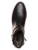 Caprice Leder-Boots in Schwarz