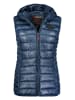 Maison Montaigne Doorgestikte bodywarmer "Annemai" donkerblauw