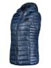 Maison Montaigne Doorgestikte bodywarmer "Annemai" donkerblauw