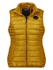 Maison Montaigne Doorgestikte bodywarmer "Annemai" okergeel