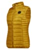 Maison Montaigne Doorgestikte bodywarmer "Annemai" okergeel