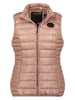 Maison Montaigne Doorgestikte bodywarmer "Annemai" beige