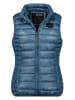 Maison Montaigne Doorgestikte bodywarmer "Annemai" blauw