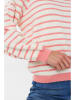 NÜMPH Sweter w kolorze kremowo-jasnoróżowym