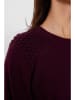 NÜMPH Sweter "Nupoppy" w kolorze bordowym