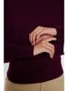 NÜMPH Sweter "Nupoppy" w kolorze bordowym