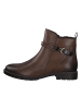 Marco Tozzi Leren enkelboots bruin