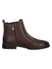 Marco Tozzi Leren enkelboots bruin