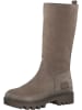 S. Oliver Leder-Stiefel in Taupe