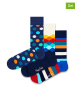 Happy Socks 3tlg. Geschenkset in Bunt