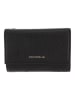 COCCINELLE Leder-Geldbörse in Schwarz - (B)14 x (H)10 x (T)3 cm