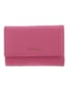 COCCINELLE Skórzany portfel w kolorze różowym - 14 x 10 x 3 cm