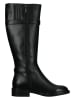 Tamaris Leder-Stiefel in Schwarz