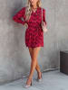 Milan Kiss Jurk bordeaux