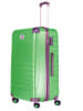 Geographical Norway Hardcase-trolley "Shock" groen - (B)34 x (H)52 x (D)21 cm