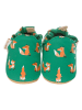 Lait et Miel Bawełniane buty "Fox" w kolorze zielonym do raczkowania